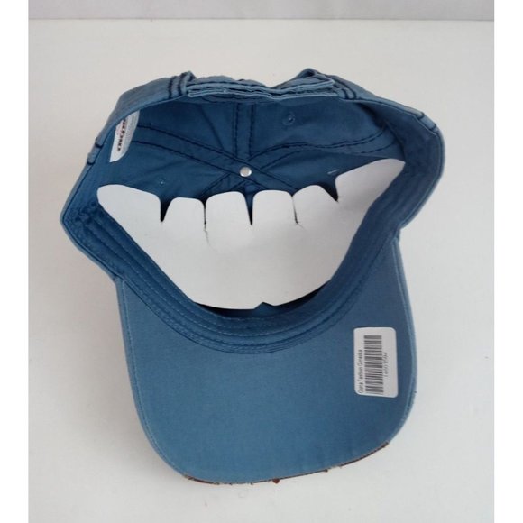 New dKps Gorras Puerta Vallarta Embroidered W/ Distressed Leather On Bill Cap - Picture 6 of 7